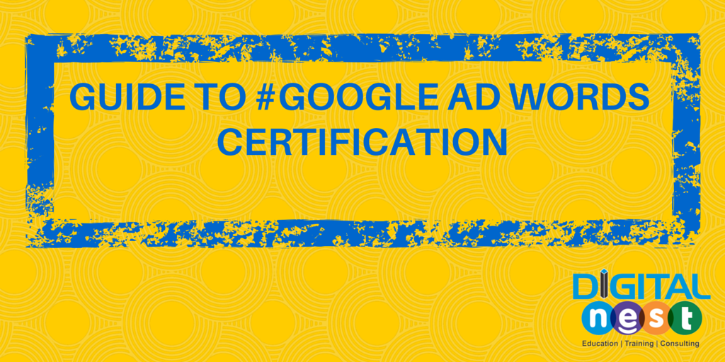 Google Ad words Certiifcation